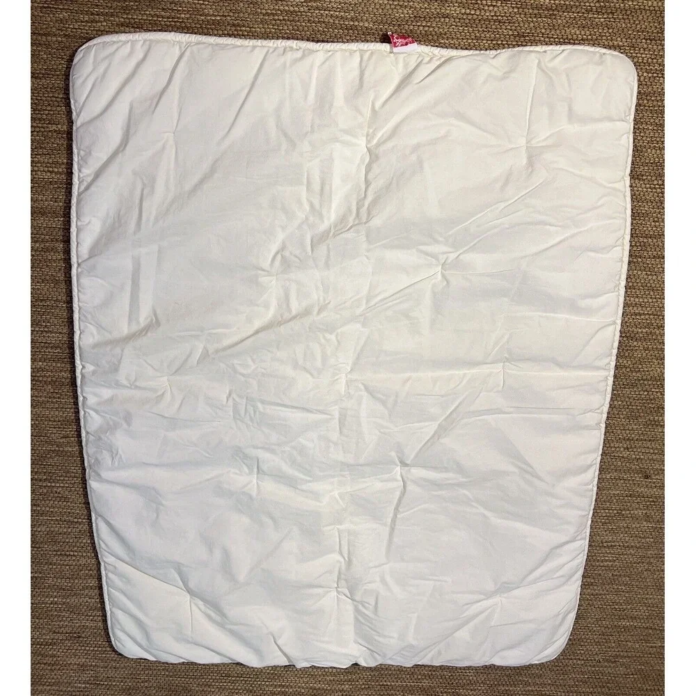 Red‎ Calliope Baby Blanket Quilted White Soft Nursery Crib Play Mat